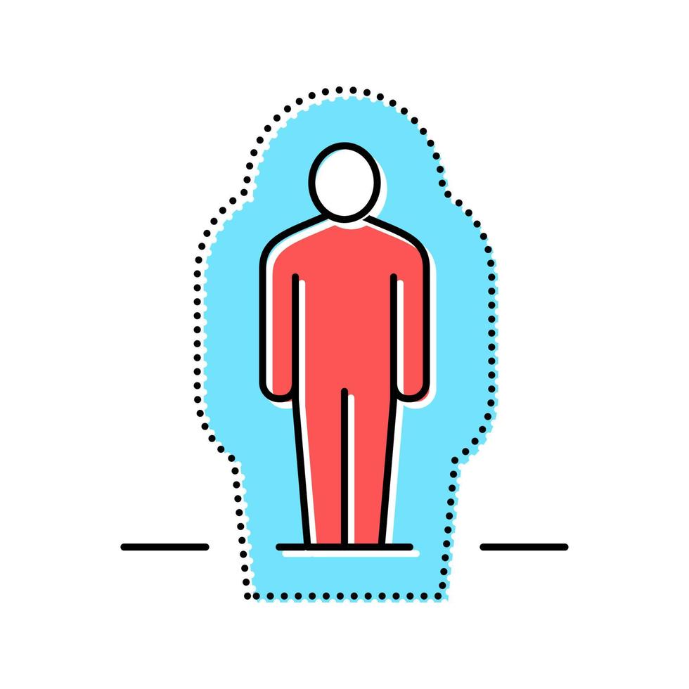 menselijke gezondheid bescherming kleur pictogram vectorillustratie vector