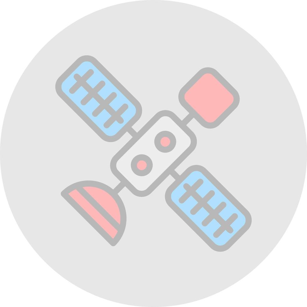 satelliet vector pictogram