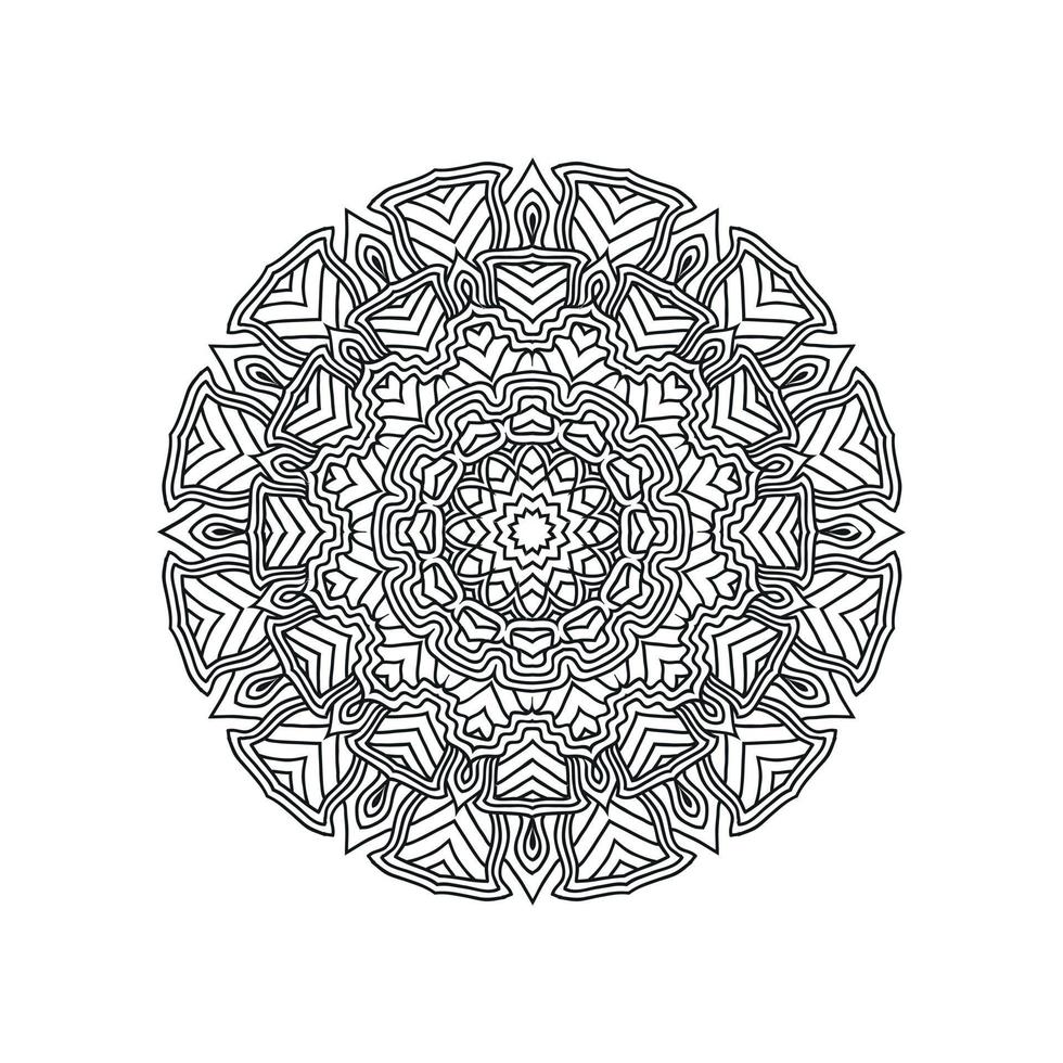 zwart en wit bloem mandala ontwerpen. nieuw mandala kunst vector illustratie