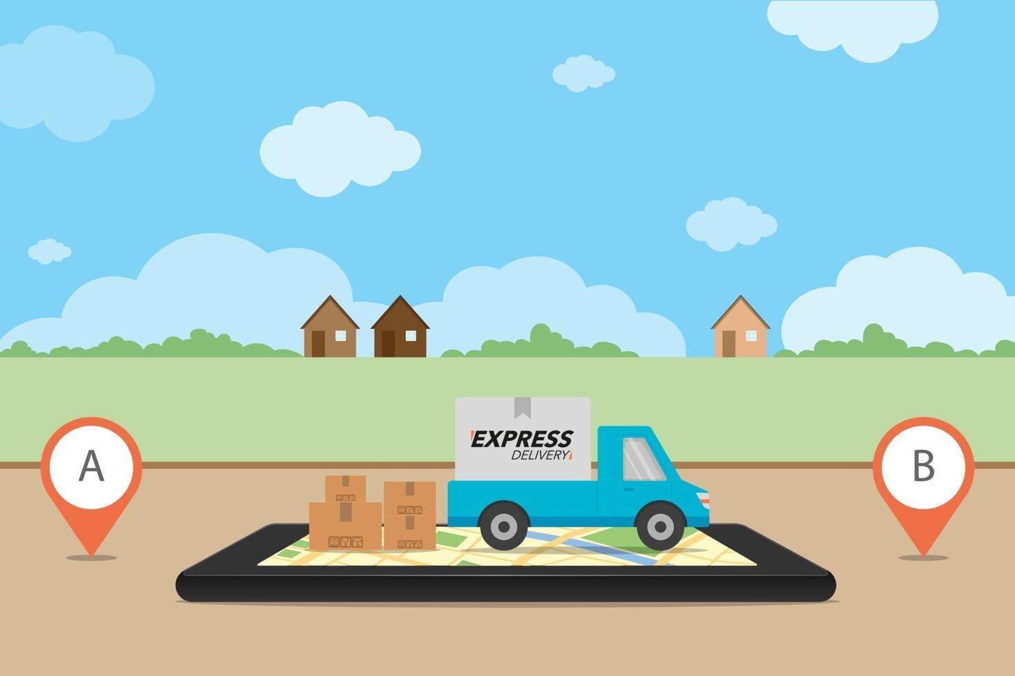 express levering concept vector