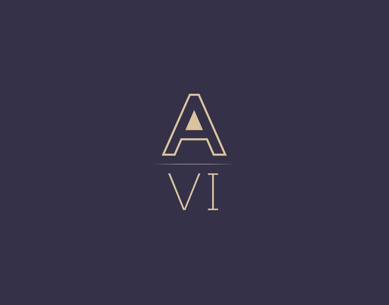 avi brief logo ontwerp modern minimalistische vector afbeeldingen