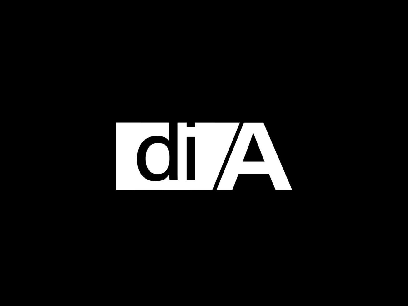 dia logo en grafiek ontwerp vector kunst, pictogrammen geïsoleerd Aan zwart achtergrond