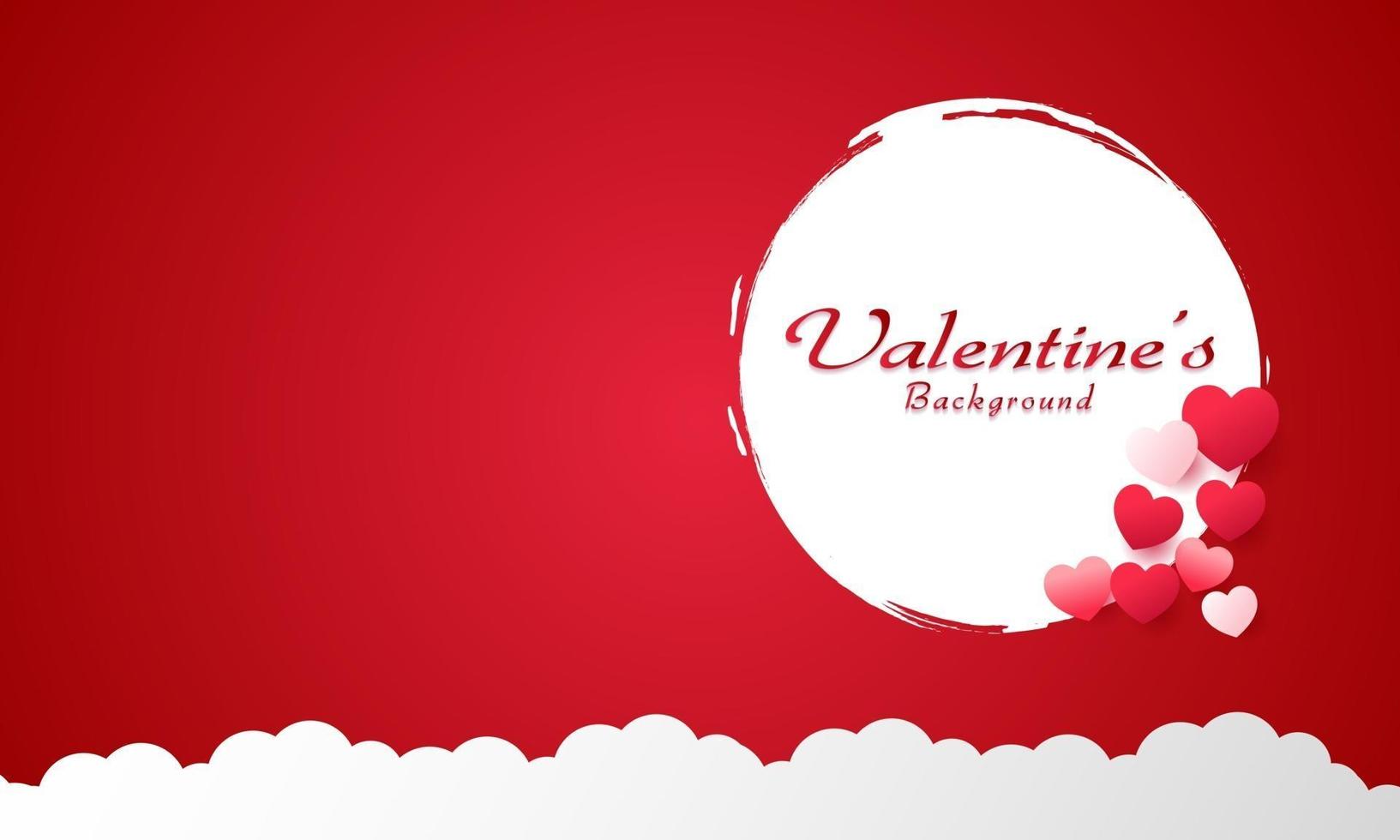 happy valentine day achtergrond vector