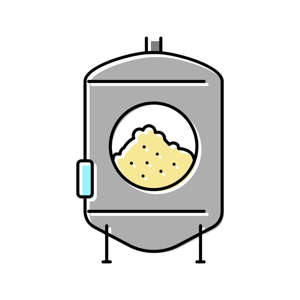 gist bier productie kleur icoon vector illustratie