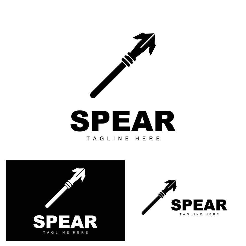 speer logo, lang reeks het werpen wapen doelwit icoon ontwerp, Product en bedrijf merk icoon illustratie vector