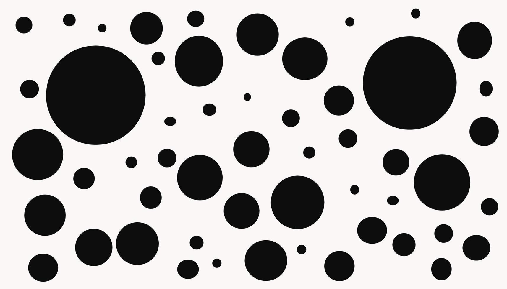 vector ontwerp behang met veel zwart dots Aan een wit achtergrond