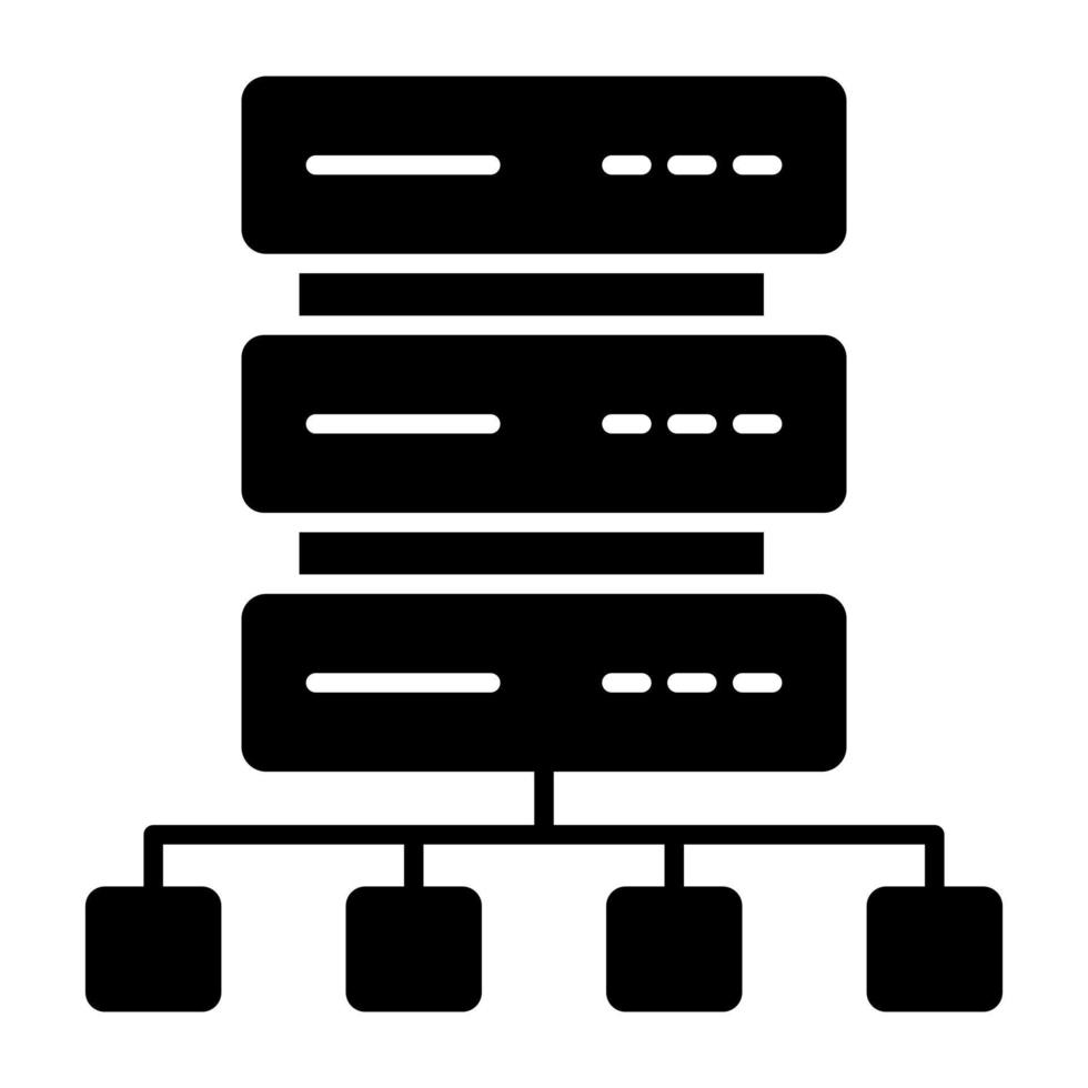 modern ontwerp icoon van server netwerk vector