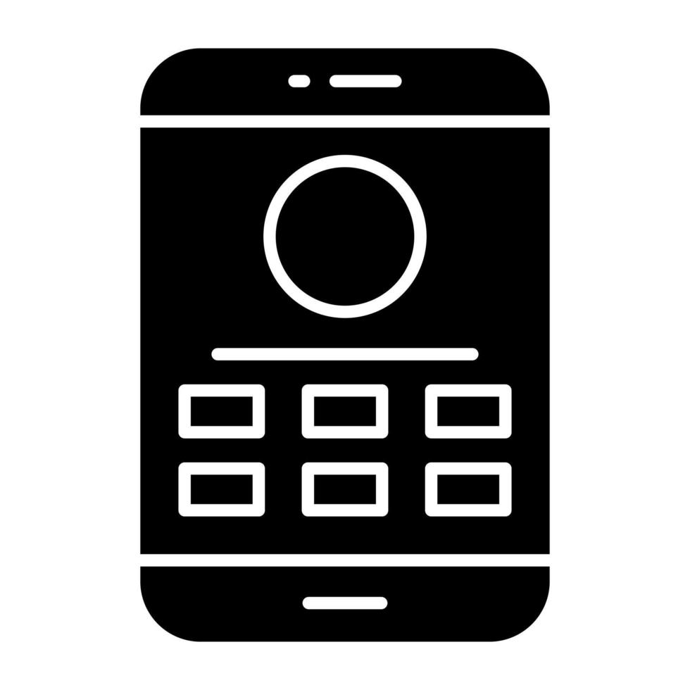 uniek ontwerp icoon van mobiel apps vector