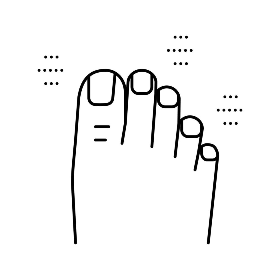 luxe pedicure lijn pictogram vectorillustratie vector