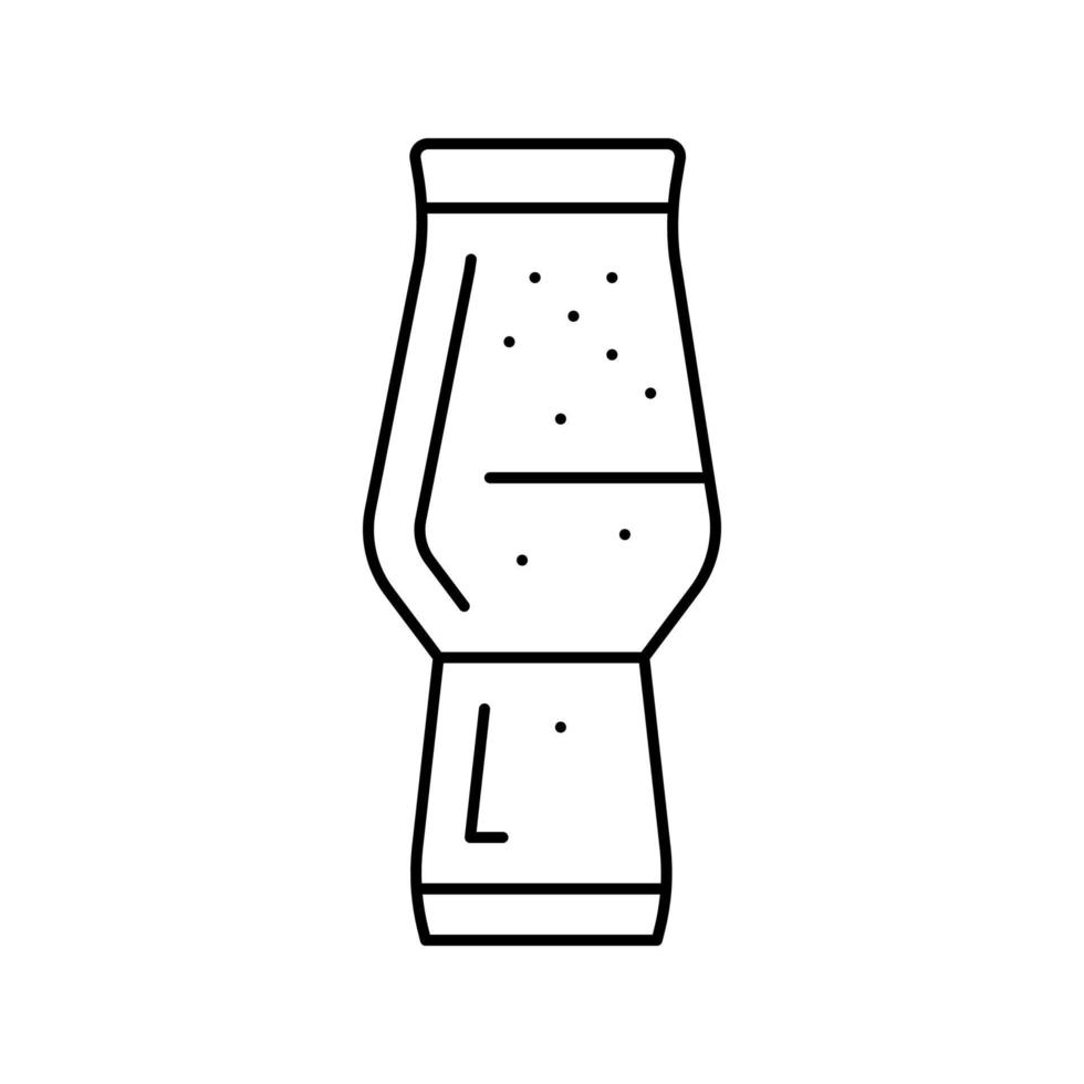 lager bier glas lijn icoon vector illustratie