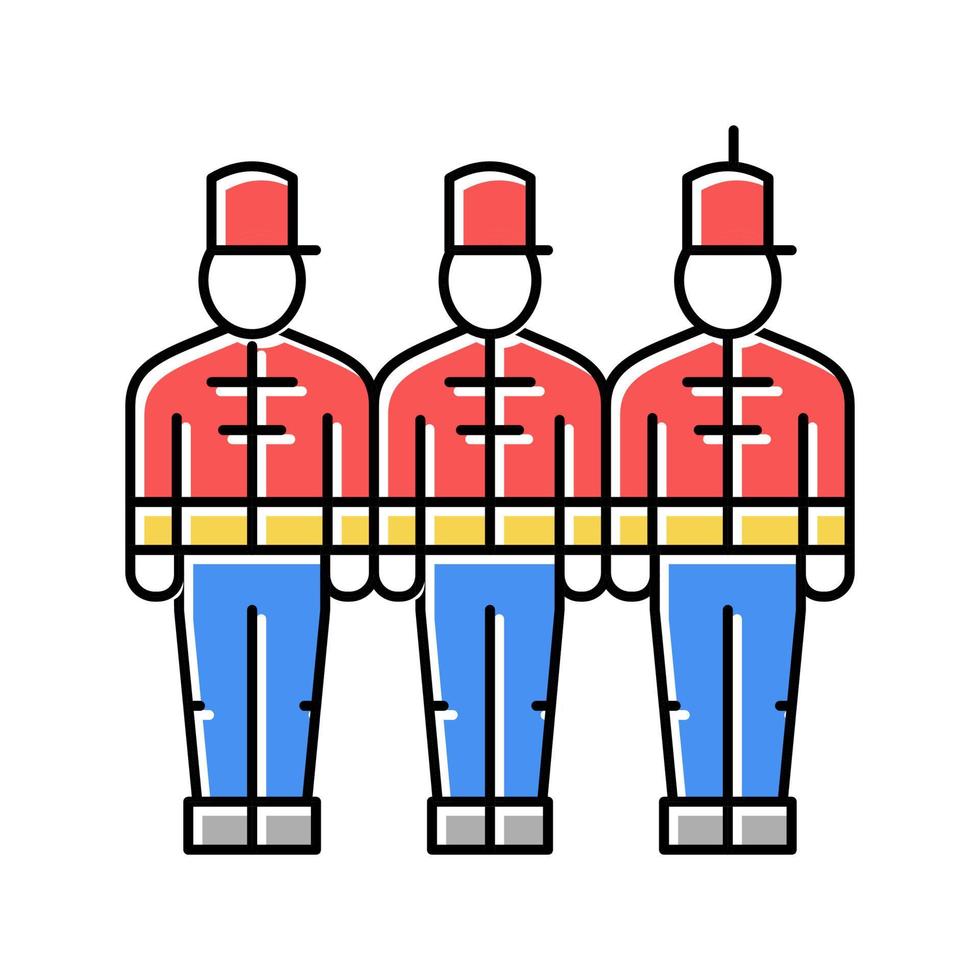 marcherende mensen van parade kleur pictogram vectorillustratie vector