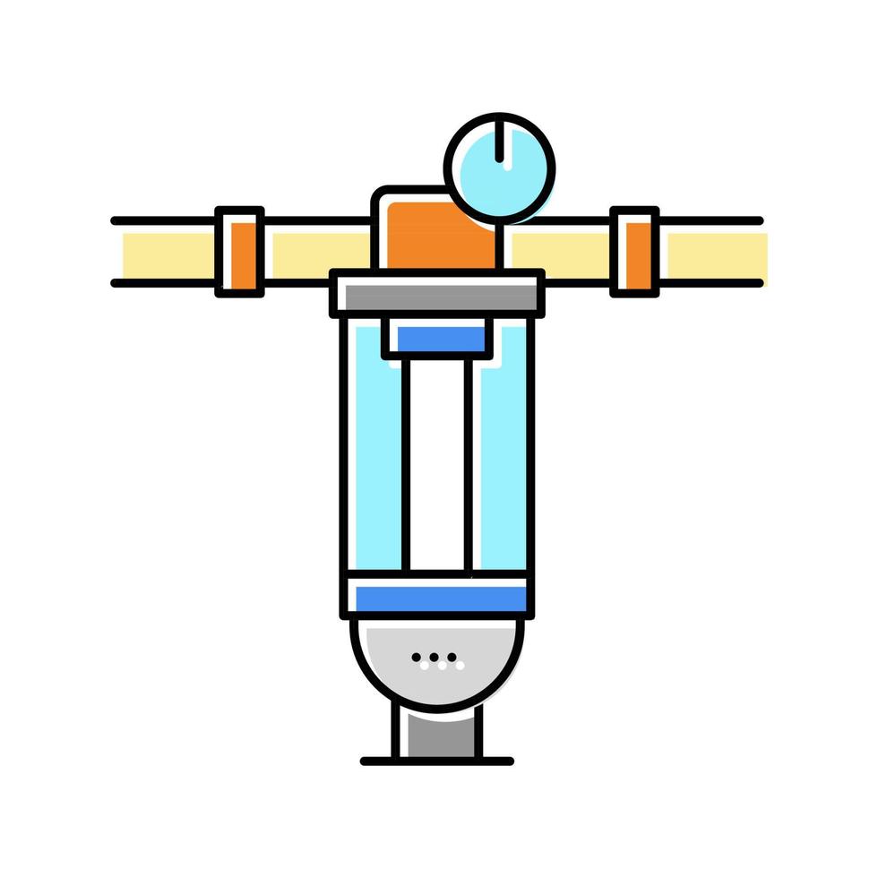 water filter gereedschap kleur pictogram vectorillustratie vector