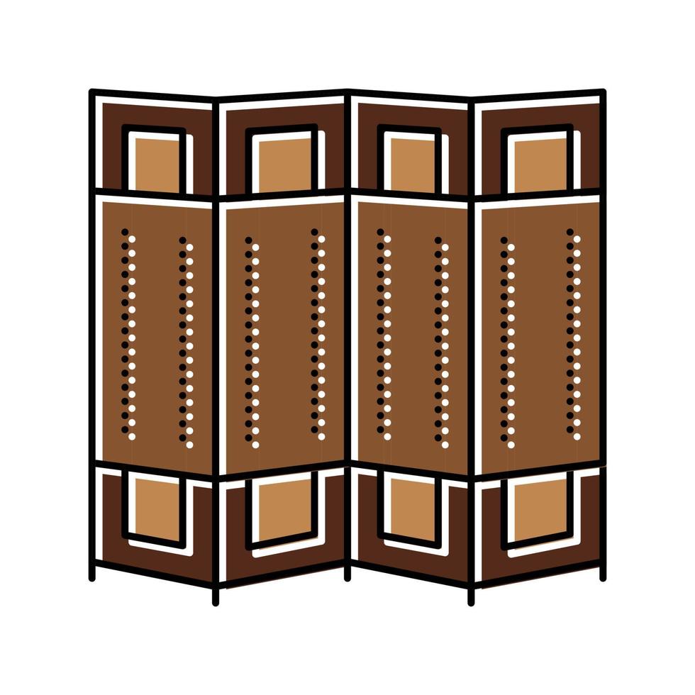 room divider kleur pictogram vectorillustratie vector