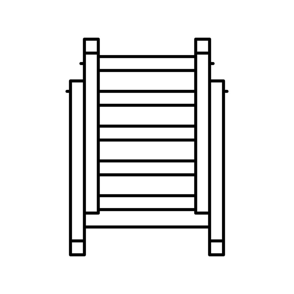 ladder apparatuur lijn pictogram vectorillustratie vector