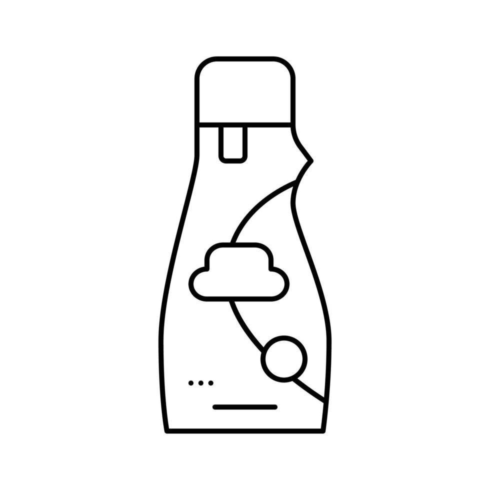 wassen wasgoed kristal lijn pictogram vectorillustratie vector