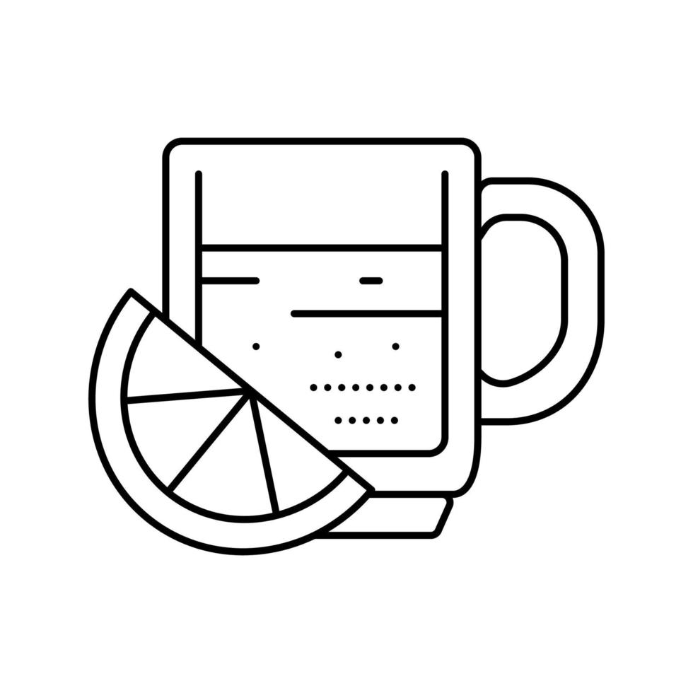 Italiaanse koffie lijn pictogram vectorillustratie vector