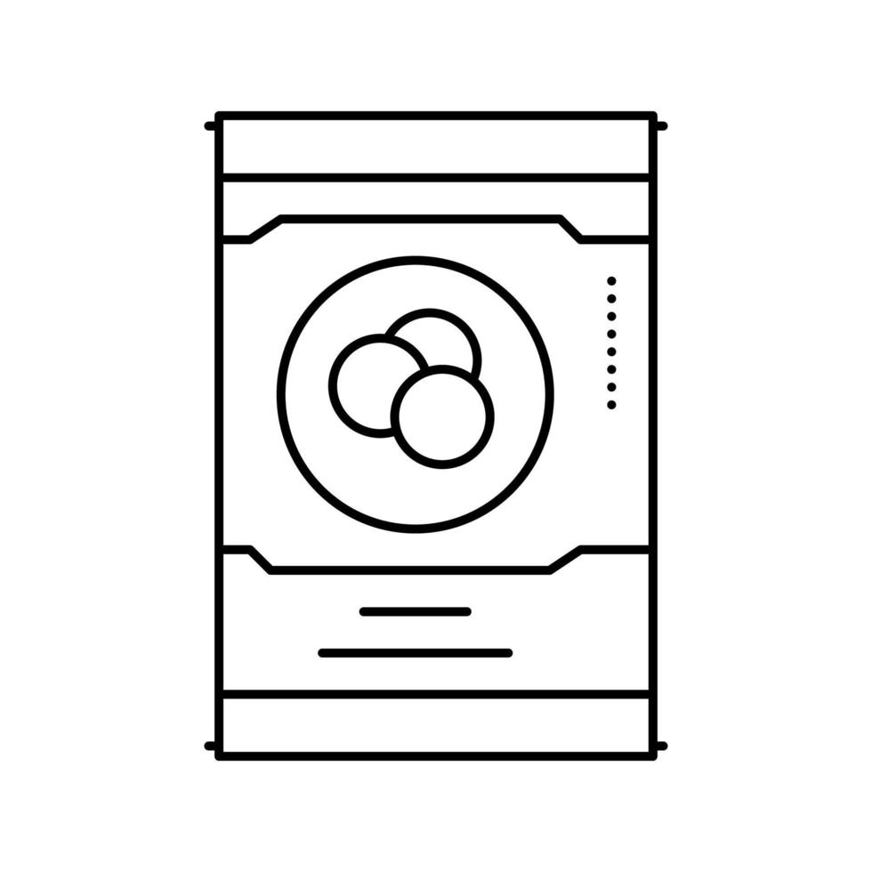 pot bonen lijn pictogram vectorillustratie vector