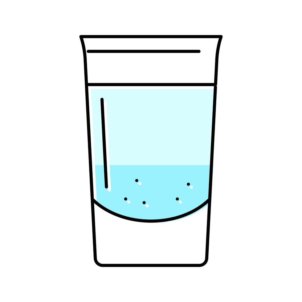 wodka drank drinken kleur icoon vector illustratie