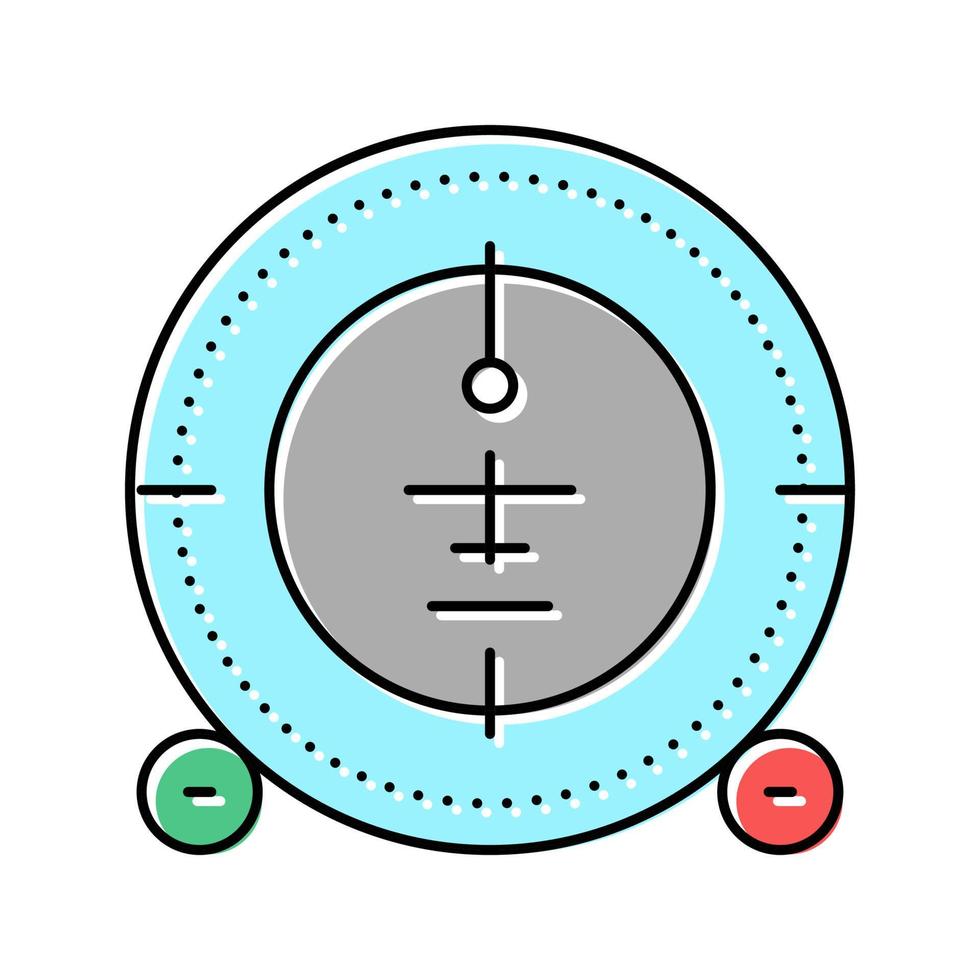 vliegtuig kompas kleur pictogram vectorillustratie vector