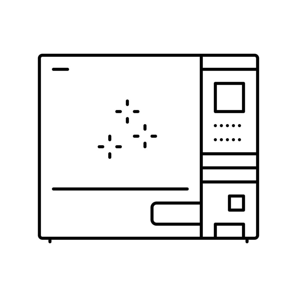 uitrusting voor steriel medisch gereedschap lijn icoon vector illustratie