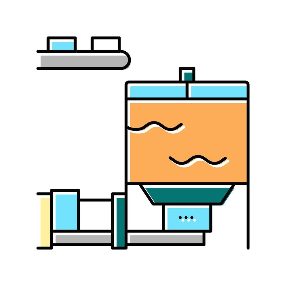 blaas tank kleur pictogram vectorillustratie vector