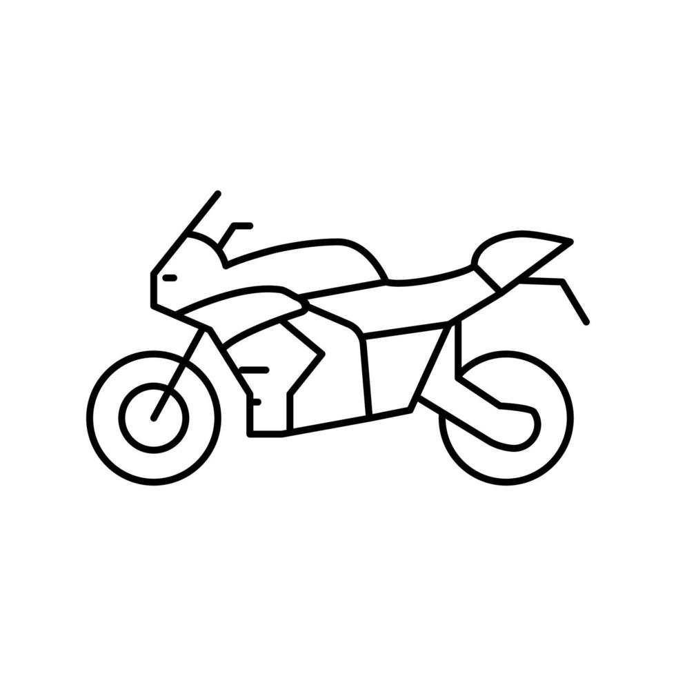 motor vervoer lijn pictogram vectorillustratie vector