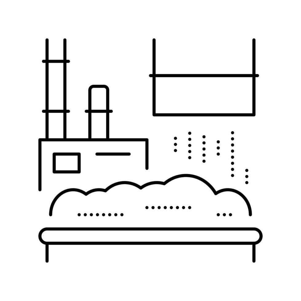 vuilniszak lijn pictogram vectorillustratie vector