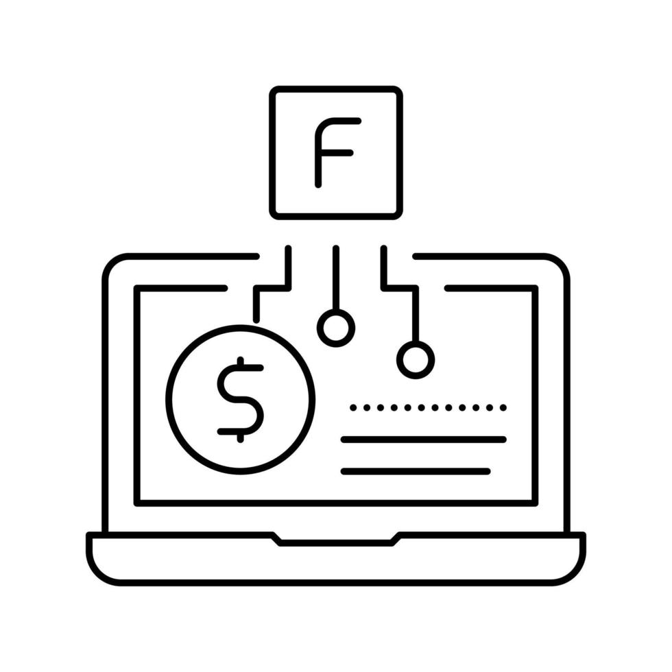 smm service zakelijke lijn pictogram vectorillustratie vector