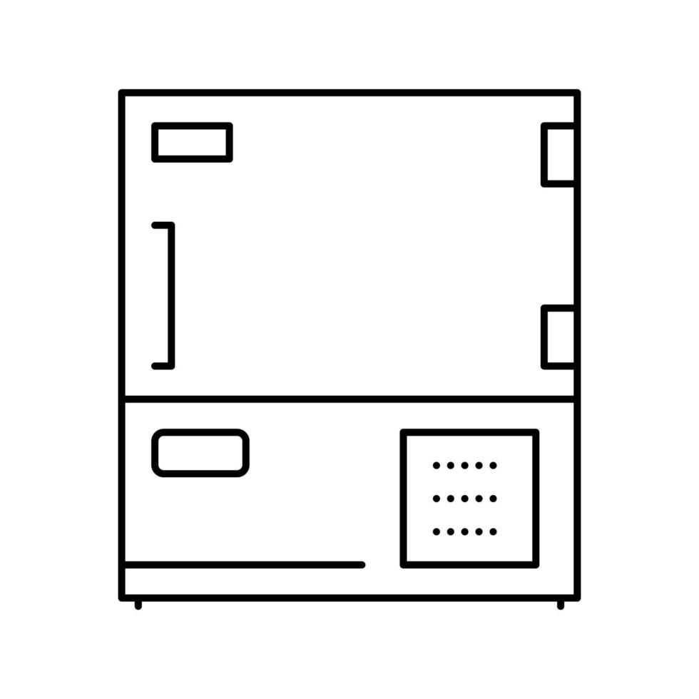 chemische elektronische apparatuur lijn pictogram vector geïsoleerde illustratie