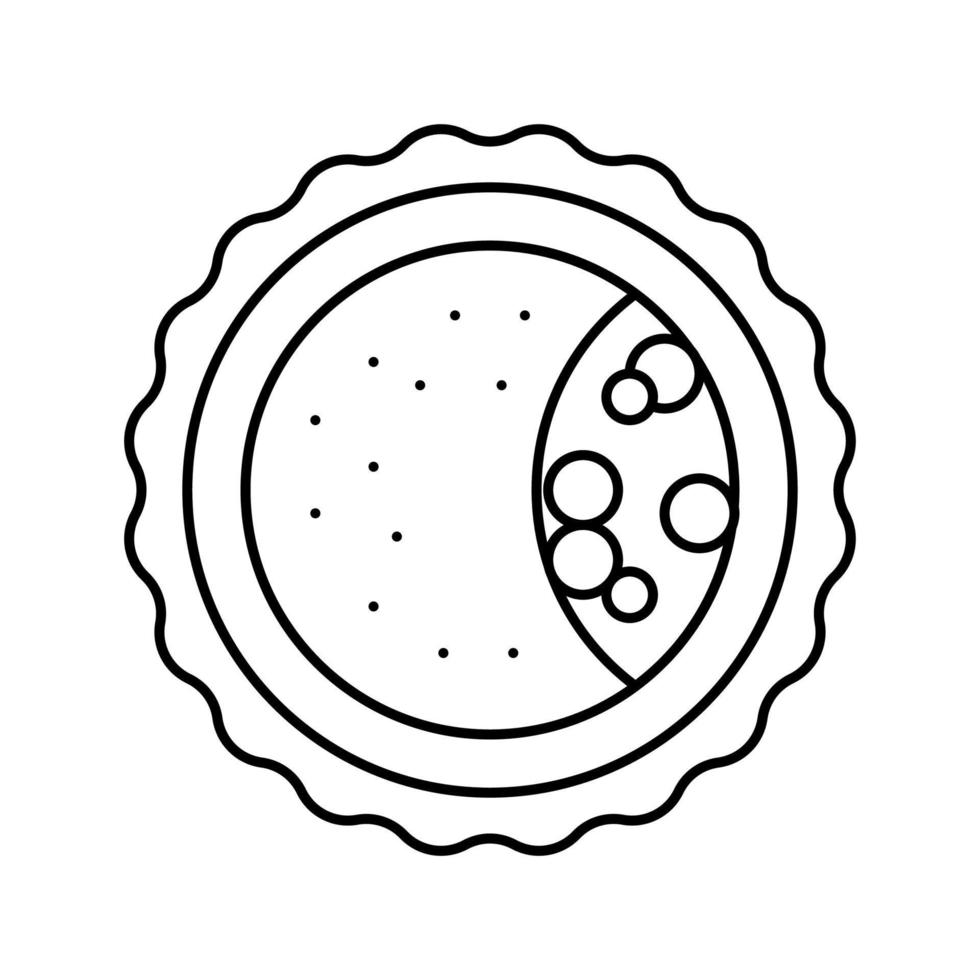 blastocyst bevruchting lijn pictogram vectorillustratie vector