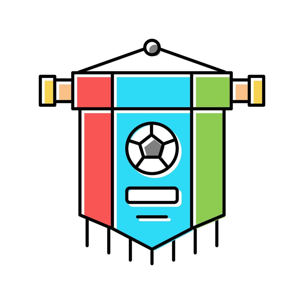 club voetbal kleur pictogram vectorillustratie vector