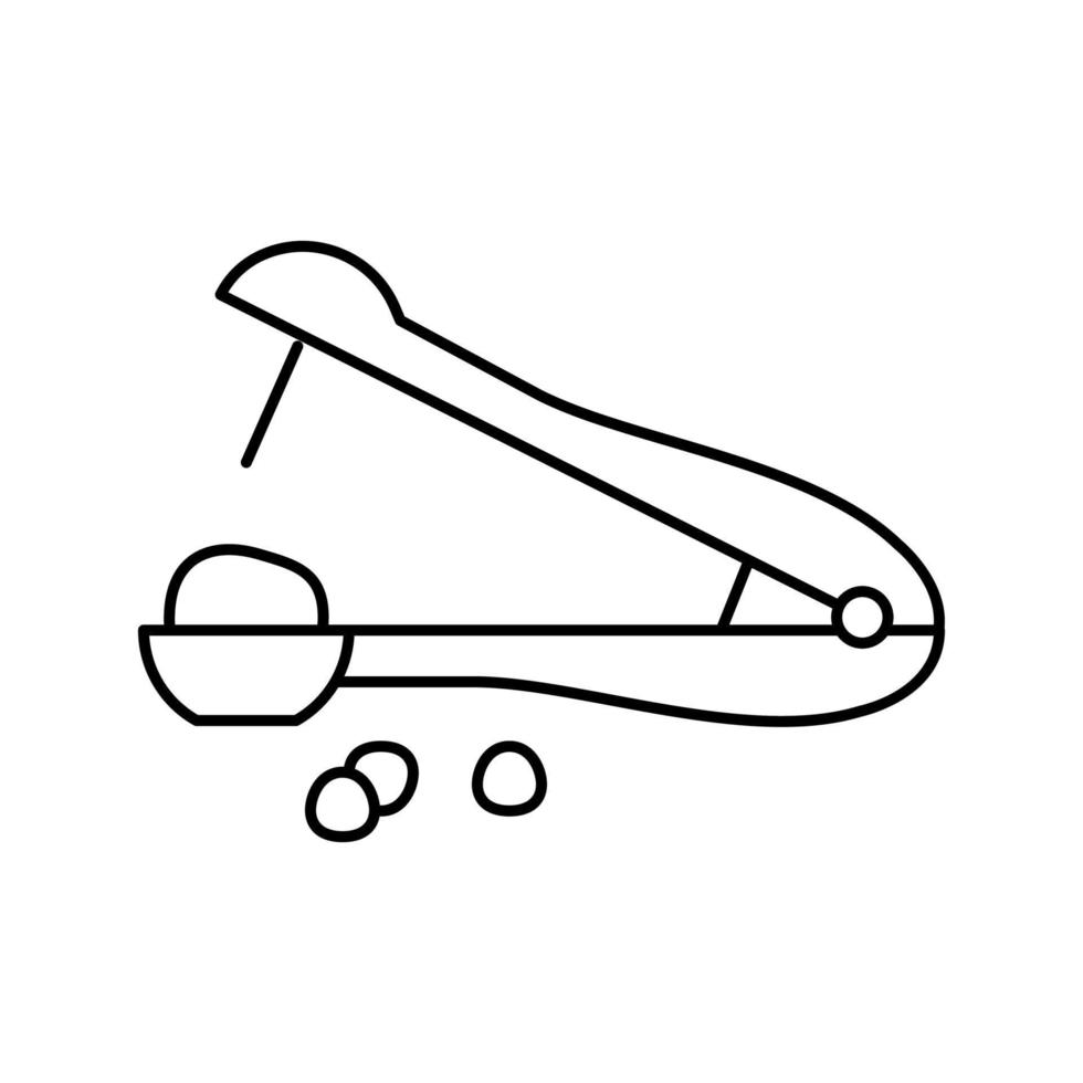 pitter kers lijn icoon vector illustratie