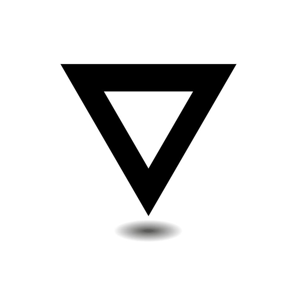 driehoek plaats icoon. vector