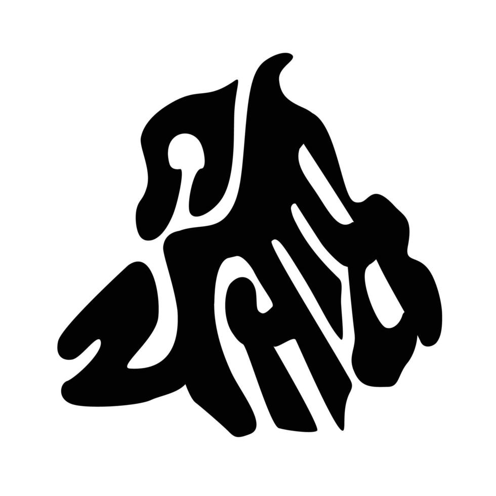 Punjab belettering in Punjabs kaart vorm in gurmukhi script. Punjab lettring kaart. vector