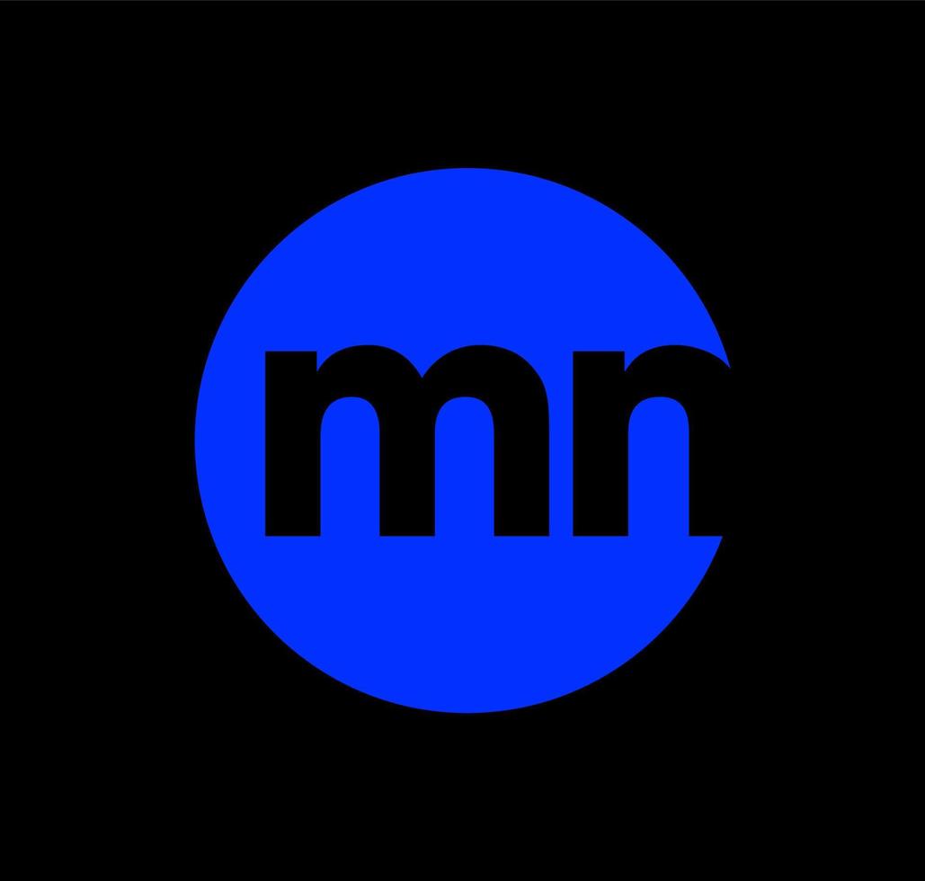 mn bedrijf naam eerste brieven monogram. mn blauw logo icoon. vector