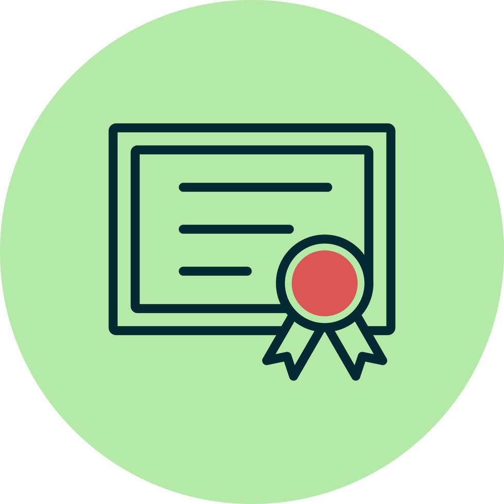 certificaat vector pictogram