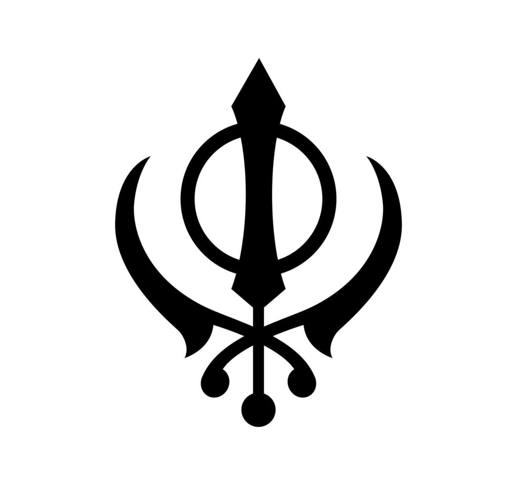 sikhisme symbool icoon. sikhisme religie vector logo.