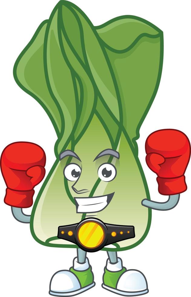 bok choy tekenfilm karakter stijl vector