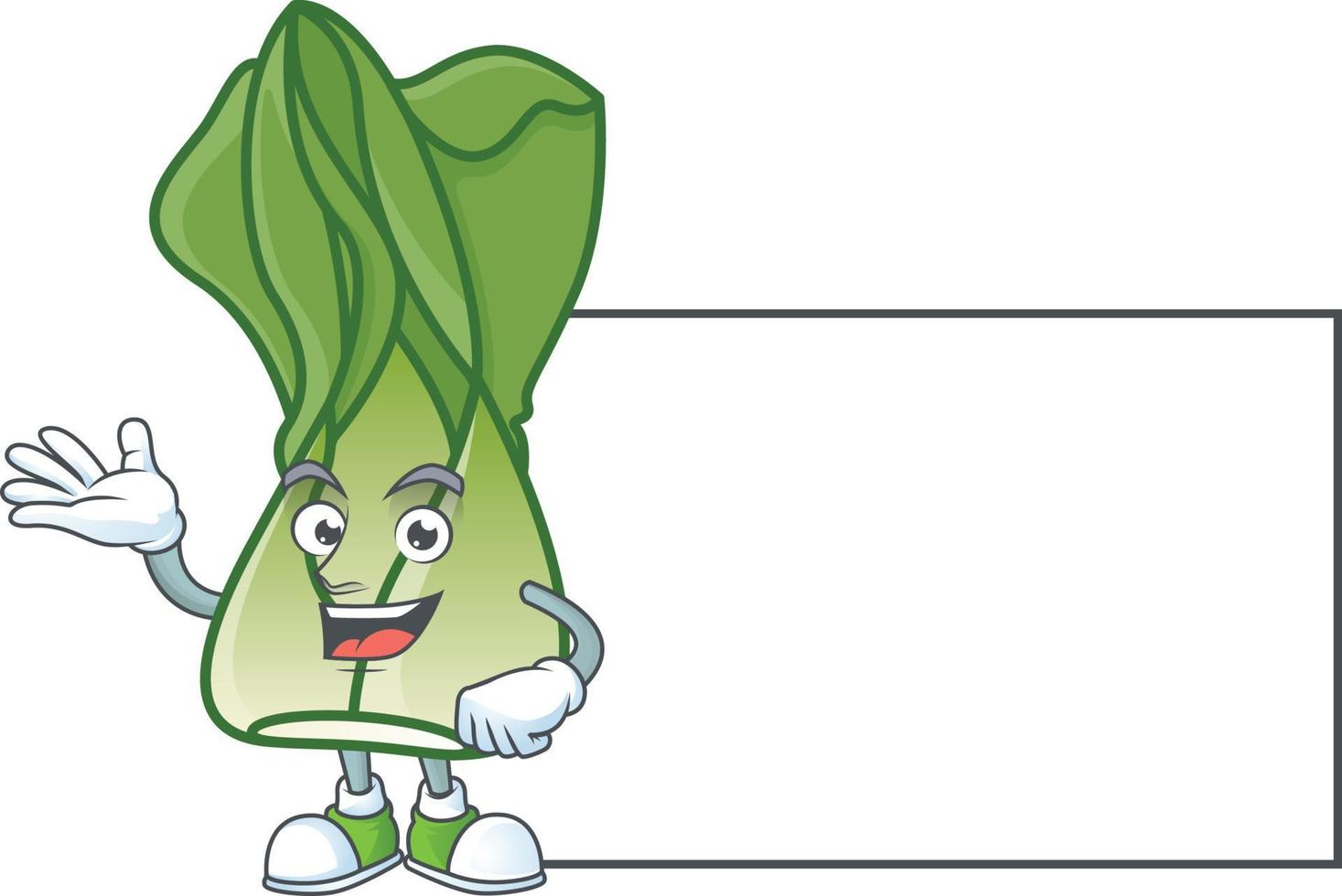 bok choy tekenfilm karakter stijl vector