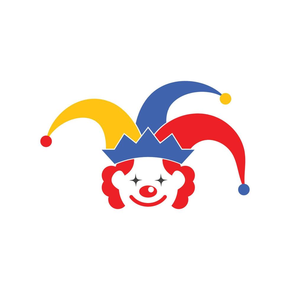 clown illustratie vector icoon ontwerp