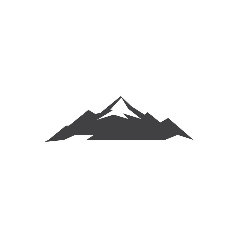 hoog berg icoon logo vector illustratie ontwerp