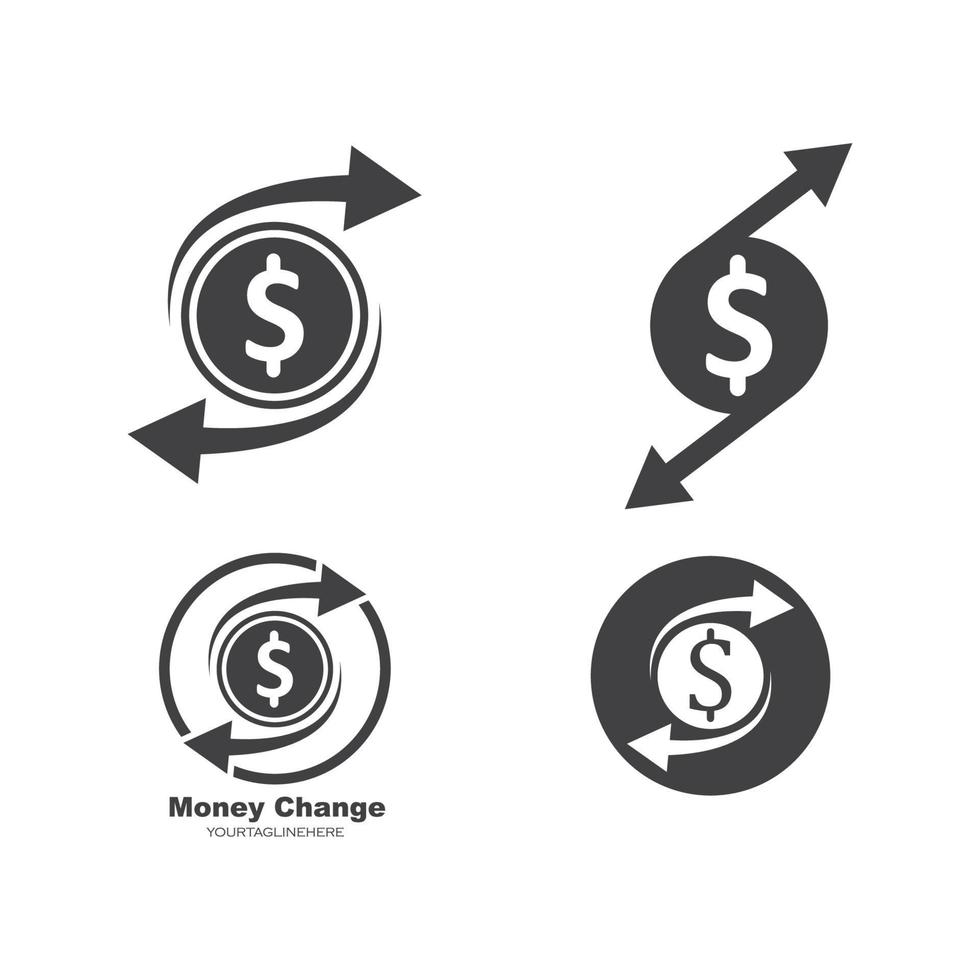 geld logo icoon vector illustratie