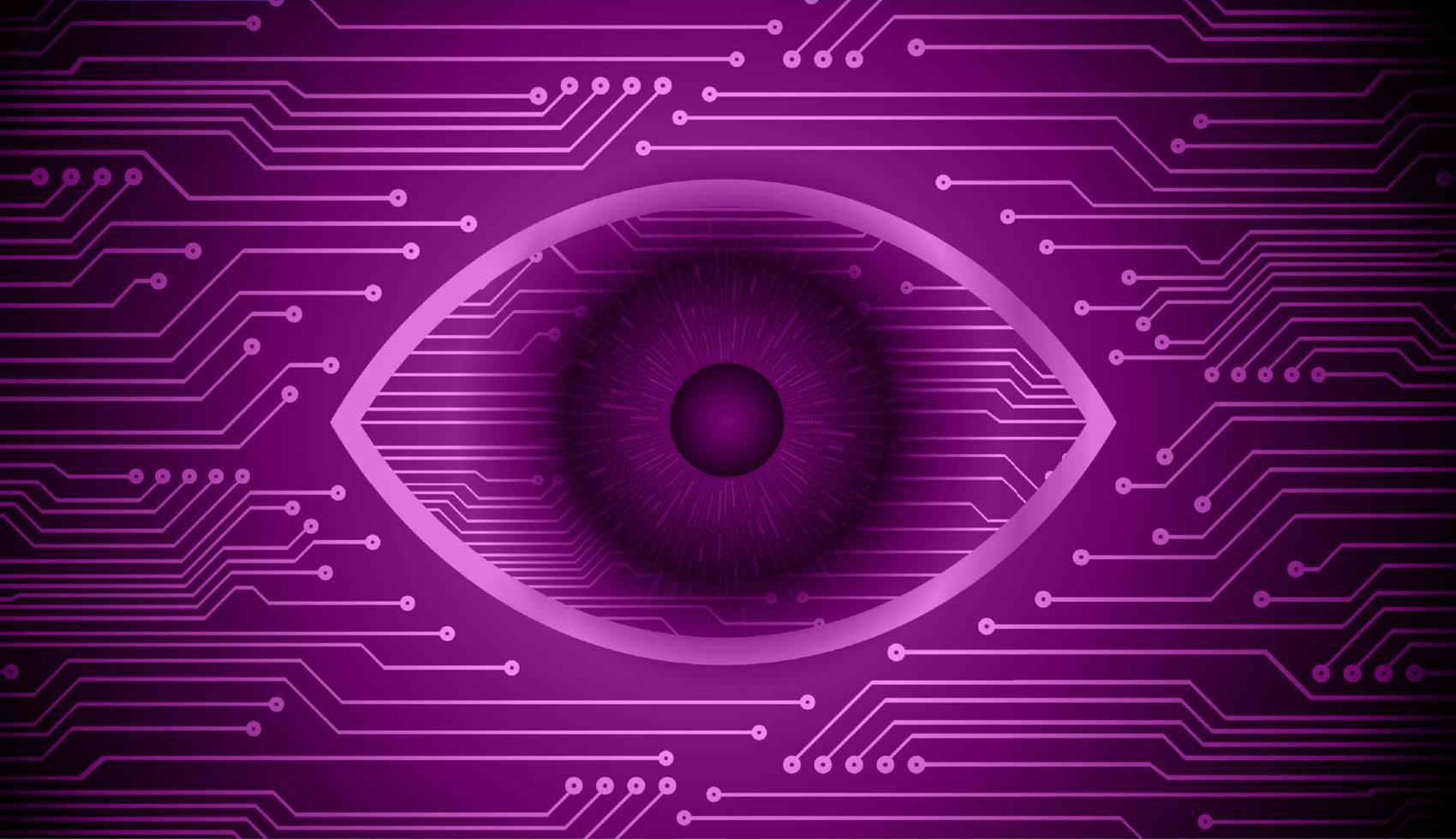 modern cyberveiligheid technologie achtergrond met oog vector