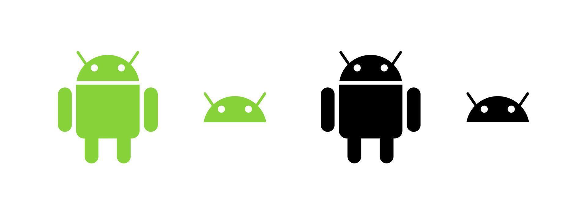 android logo vector, android icoon vrij vector