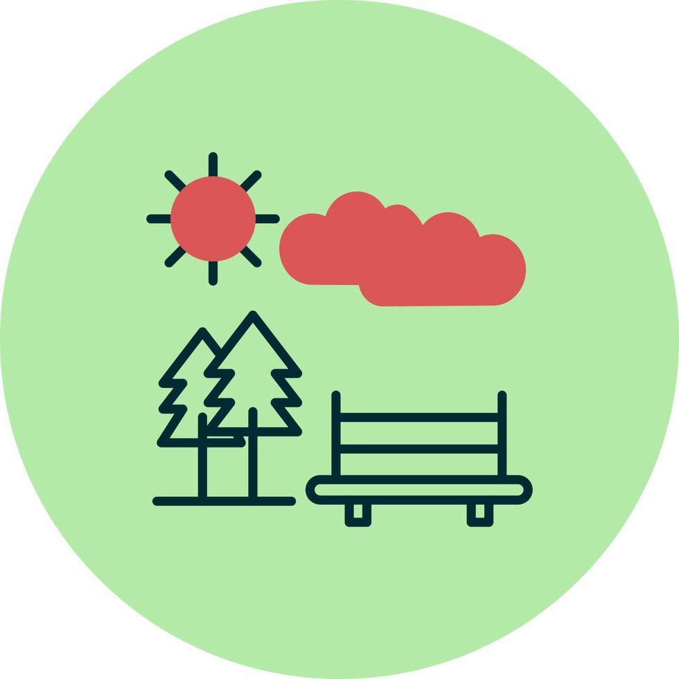 park vector pictogram