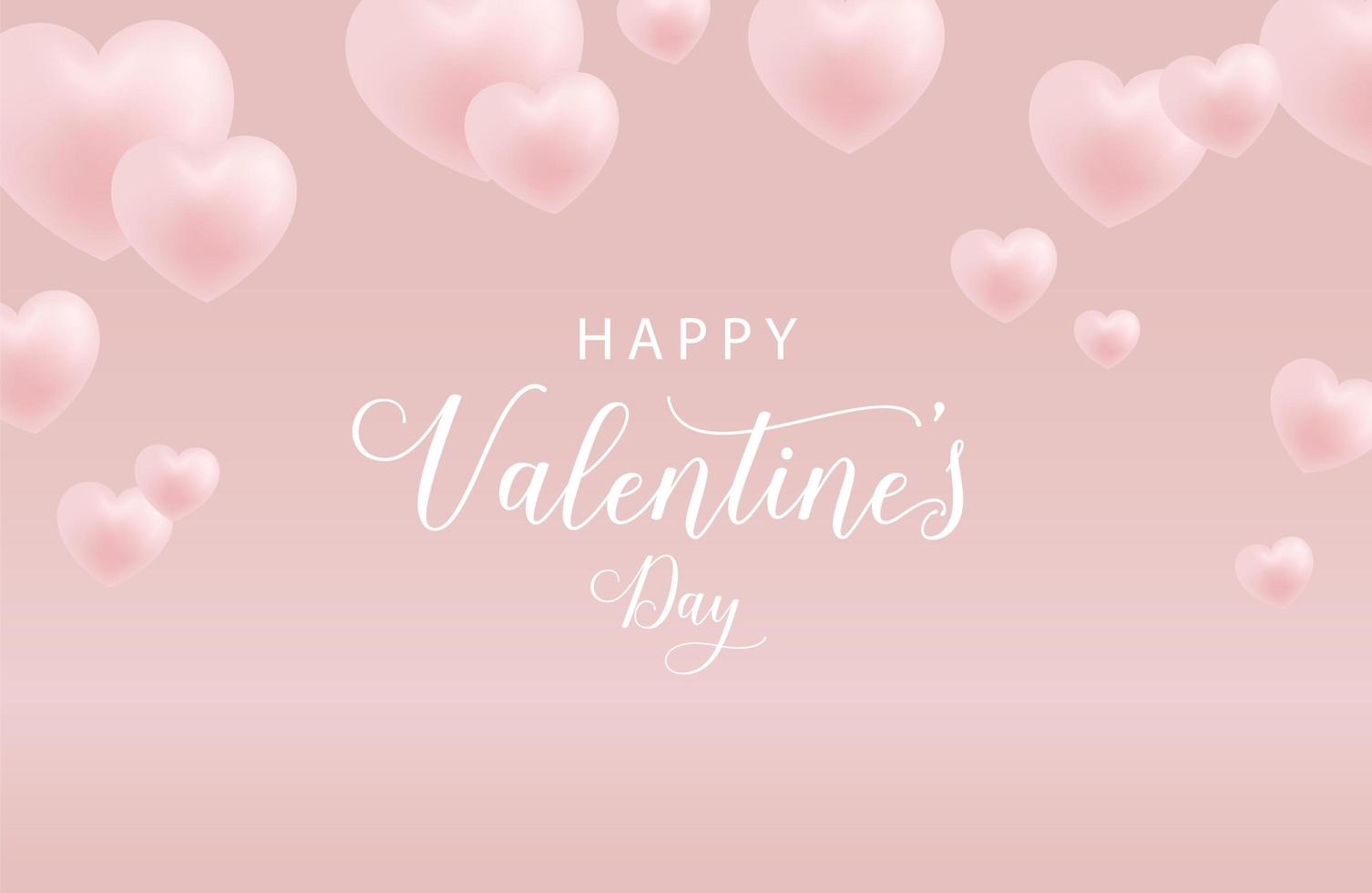 gelukkige Valentijnsdag achtergrond, Valentijnsdag banner voor liefde vector