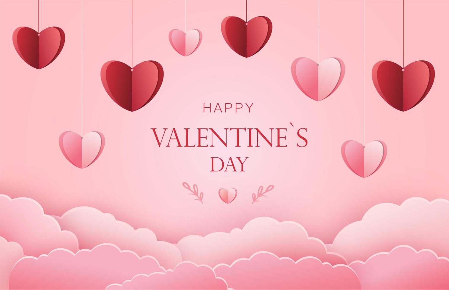 gelukkige Valentijnsdag achtergrond vector