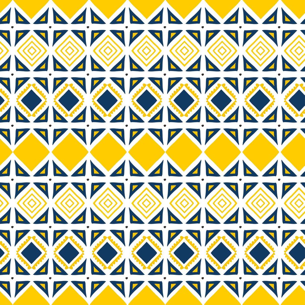 driehoek geometrische naadloze patroon. hand getekend tribal ornament. vector