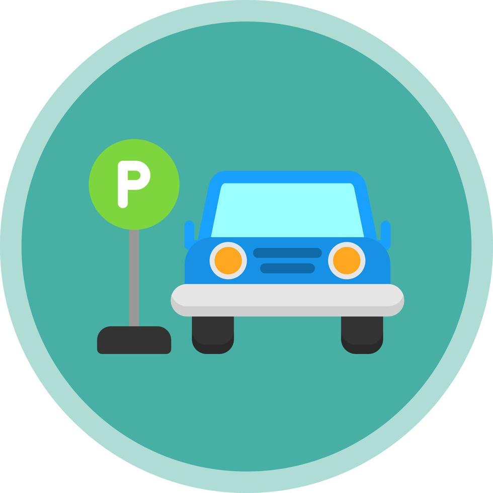 auto parkeren vector icon