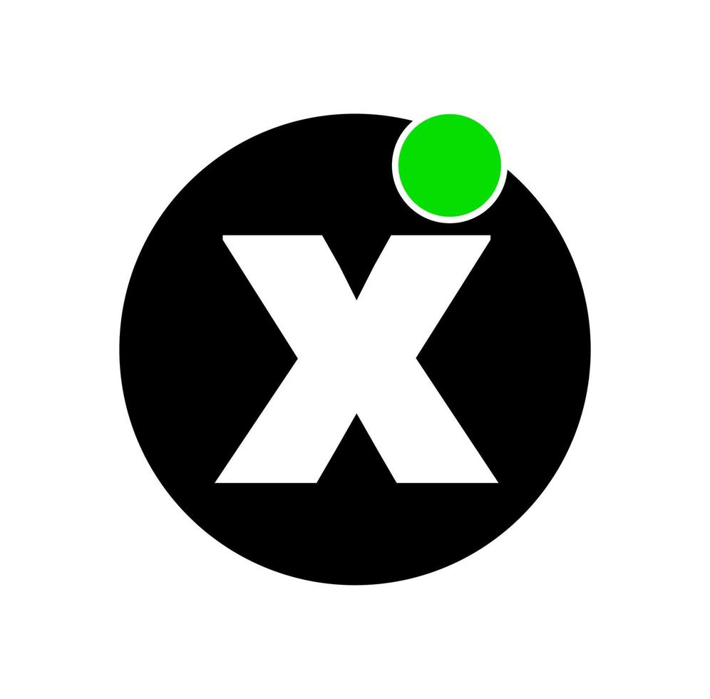 xi merk monogram. xi eerste brieven icoon. vector